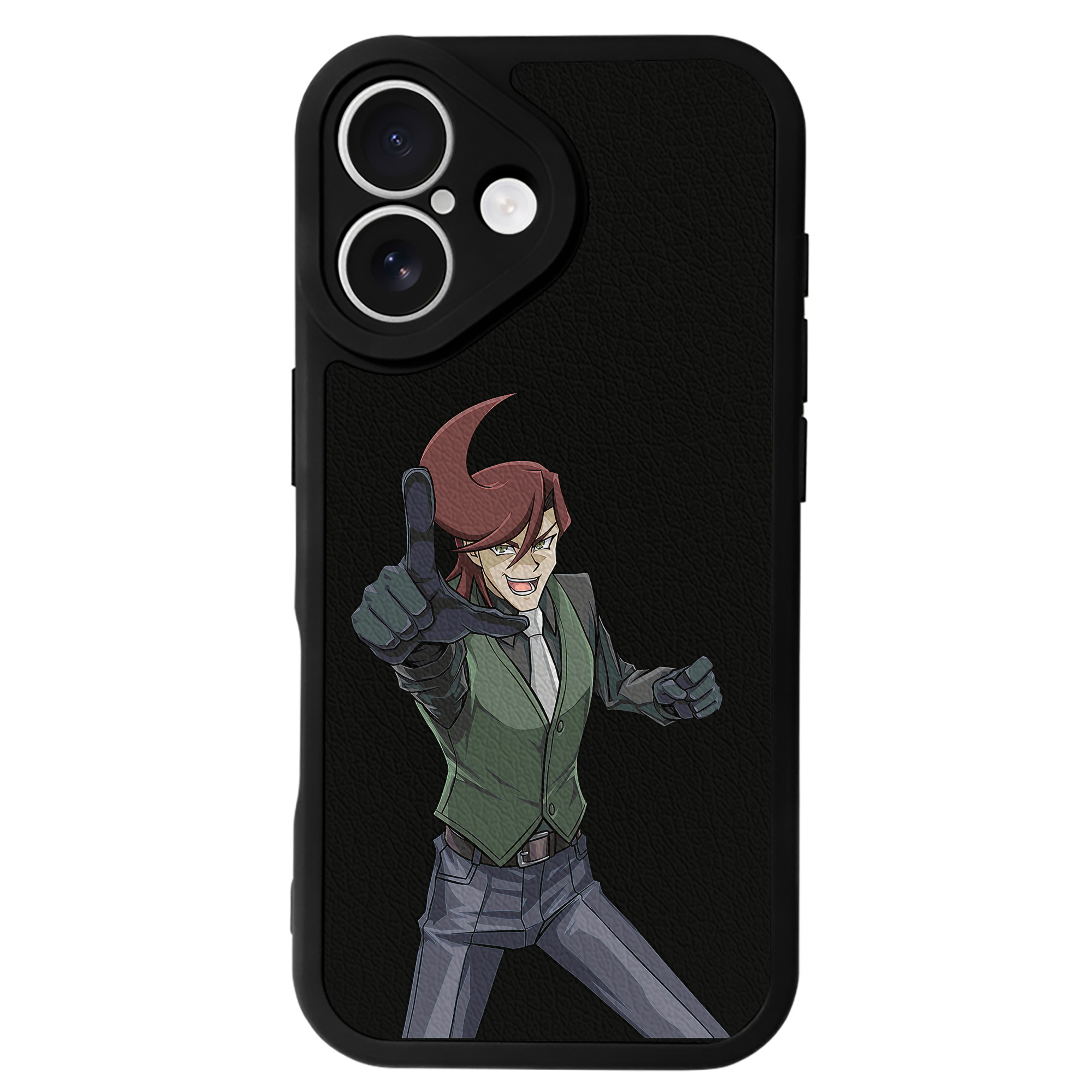 （画像用） 遊☆戯☆王 Yu-Gi-Oh! 【iPhone 16シリーズ対応】シリコンスマホケース（レザー調） 材質：シリコン